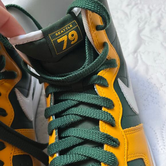 NEW Nike Terminator High Seattle Sueprsonics Sneakers Size 10.5 - Picture 5 of 10